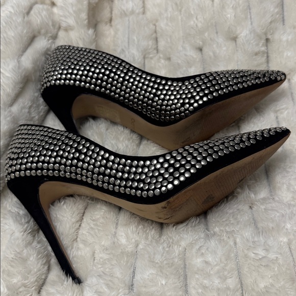 ALDO Black and Silver Studded Heels - Picture 3 of 4